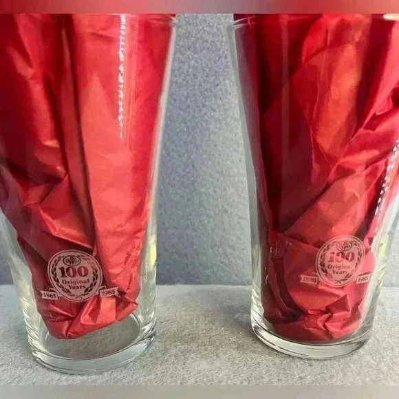 Vintage 1985 Dr. Pepper Glasses 100 year celebration rare collectible - Picture 5 of 9